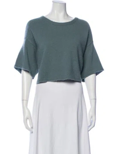 Pre-owned Lapointe Silk Crew Neck Sweater In White