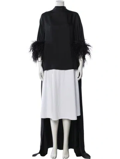 Pre-owned Lapointe Silk Long Dress In Black