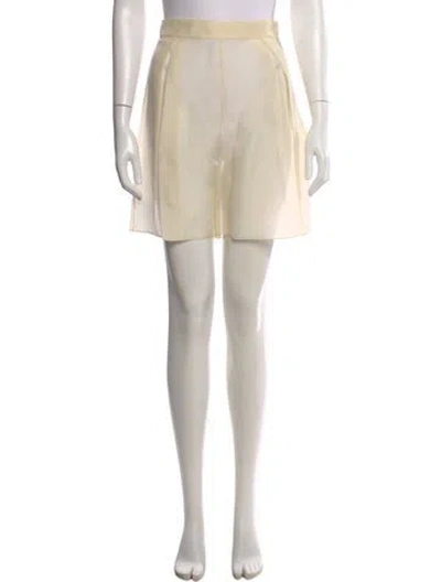 Pre-owned Lapointe Silk Mini Shorts In Neutral