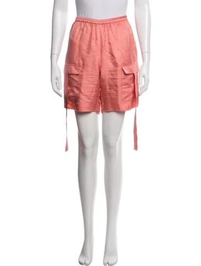 Pre-owned Lapointe Silk Mini Shorts In Pink