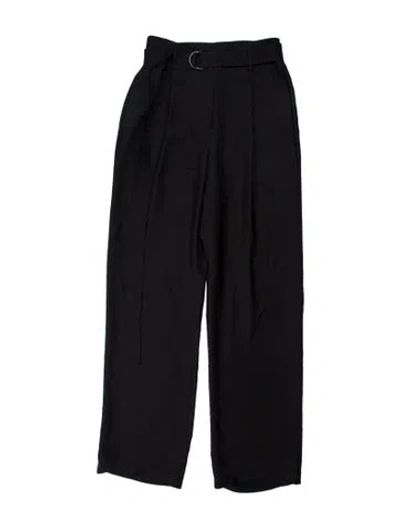 Pre-owned Lapointe Silk Straight Leg Pants In Blue