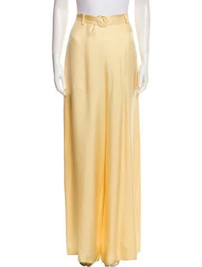 Pre-owned Lapointe Silk Wide Leg Pants In Neutral