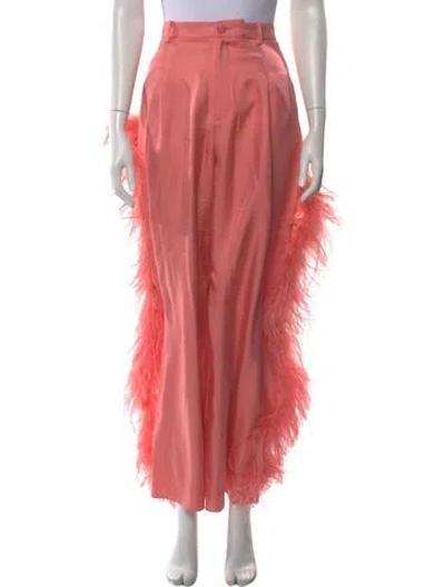 Pre-owned Lapointe Silk Wide Leg Pants In Pink