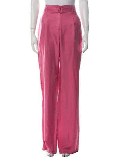 Pre-owned Lapointe Silk Wide Leg Pants In Pink