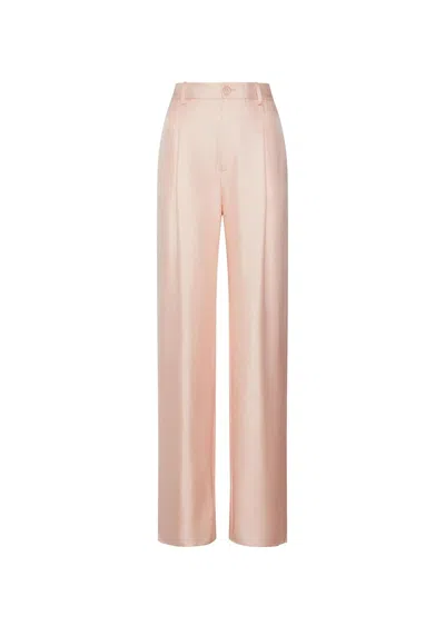 LAPOINTE SILKY TWILL RELAXED PLEATED PANT