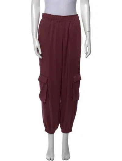 Pre-owned Lapointe Skinny Leg Pants In Burgundy