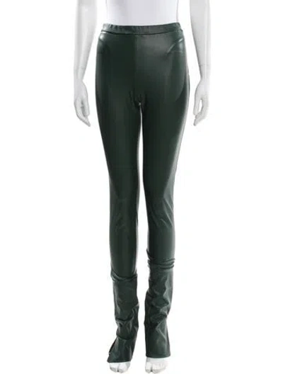 Pre-owned Lapointe Skinny Leg Pants In Green