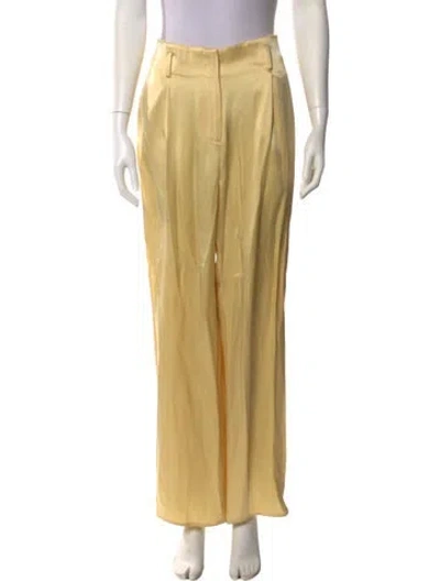 Pre-owned Lapointe Skinny Leg Pants In Yellow