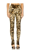 Lapointe Split Hem Legging In Tan