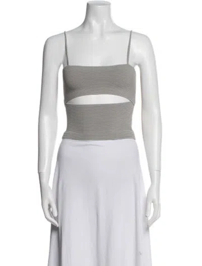 Pre-owned Lapointe Square Neckline Sleeveless Crop Top W/ Tags In Pink