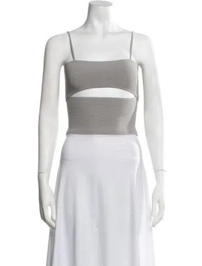 Pre-owned Lapointe Square Neckline Sleeveless Crop Top W/ Tags In Pink