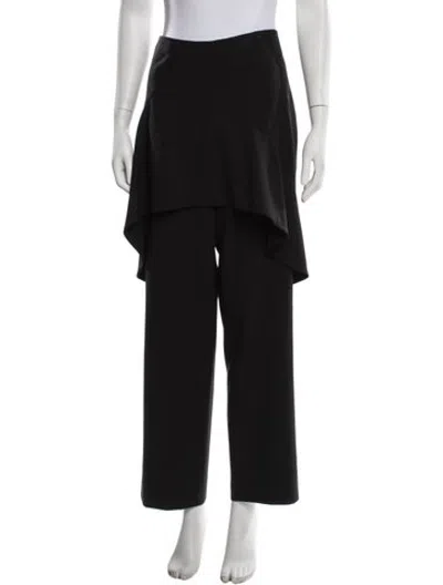 Pre-owned Lapointe Straight Leg Pants In Black
