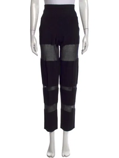 Pre-owned Lapointe Straight Leg Pants In Black