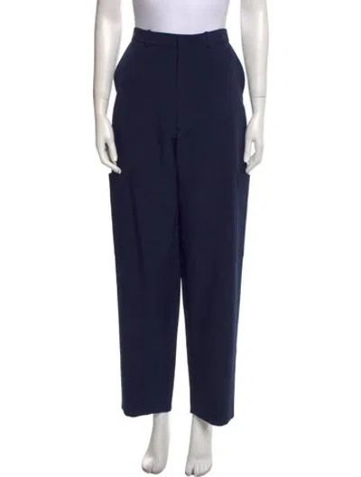 Pre-owned Lapointe Straight Leg Pants In Blue