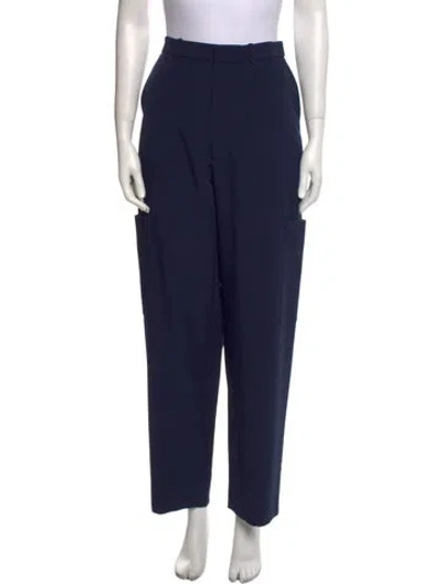Pre-owned Lapointe Straight Leg Pants In Blue
