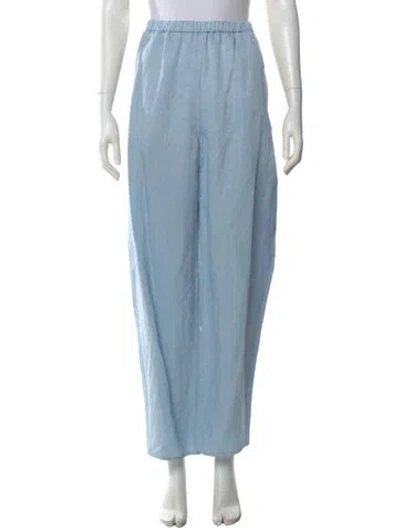 Pre-owned Lapointe Straight Leg Pants In Blue