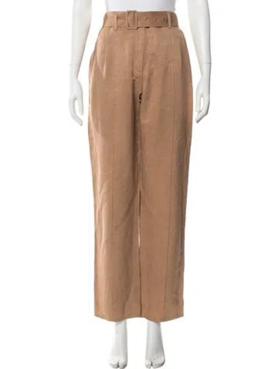 Pre-owned Lapointe Straight Leg Pants In Brown