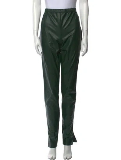 Pre-owned Lapointe Straight Leg Pants In Green