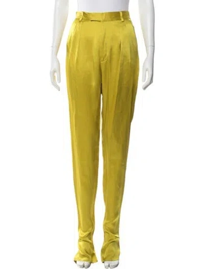 Pre-owned Lapointe Straight Leg Pants In Green