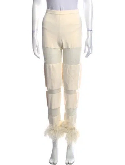 Pre-owned Lapointe Straight Leg Pants In Neutral