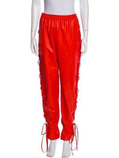 Pre-owned Lapointe Straight Leg Pants In Orange