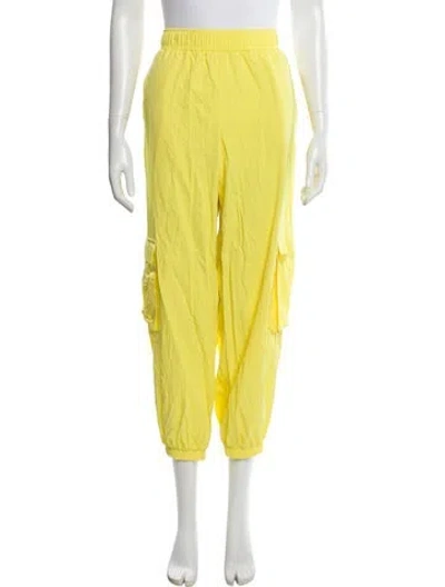 Pre-owned Lapointe Straight Leg Pants In Yellow