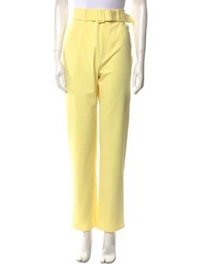 Pre-owned Lapointe Straight Leg Pants In Yellow