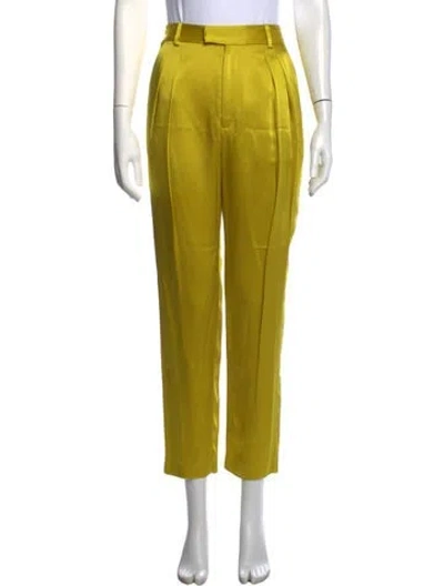 Pre-owned Lapointe Straight Leg Pants In Yellow