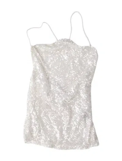 Pre-owned Lapointe Strapless Mini Dress In White