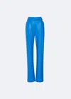 Lapointe Stretch Faux Leather Belted Pant In Astral