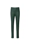 Lapointe Stretch Faux Leather Slit Legging In Forest