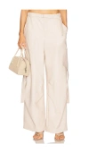 Lapointe Stretch Faux Leather Utility Pocket Pant