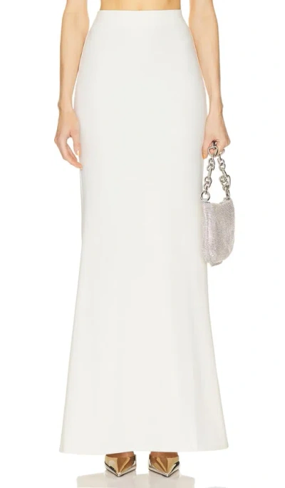 Lapointe Stretch Maxi Skirt In White