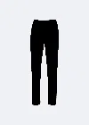Lapointe Stretch Scuba Fitted Pintuck Pant In Black