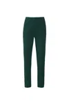 Lapointe Stretch Scuba Fitted Pintuck Pant In Forest