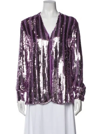 Pre-owned Lapointe Striped Evening Jacket W/ Tags