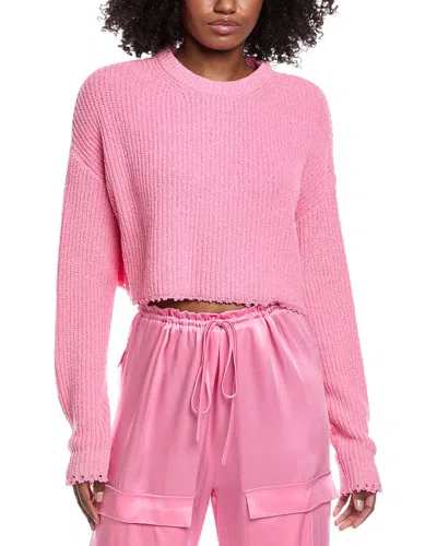 Lapointe Textured Knit Sweater In Pink