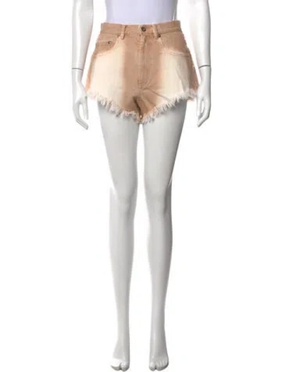 Pre-owned Lapointe Tie-dye Print Mini Shorts W/ Tags In Neutrals