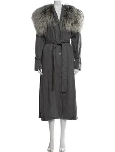 Pre-owned Lapointe Trench Coat In Grey
