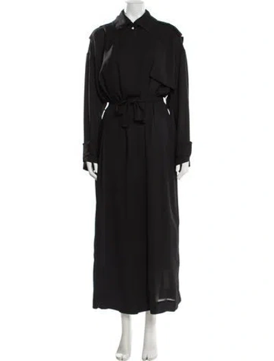 Pre-owned Lapointe Trench Coat W/ Tags In Black