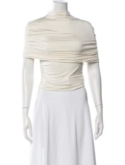 Pre-owned Lapointe Turtleneck Sleeveless Top W/ Tags In Neutral