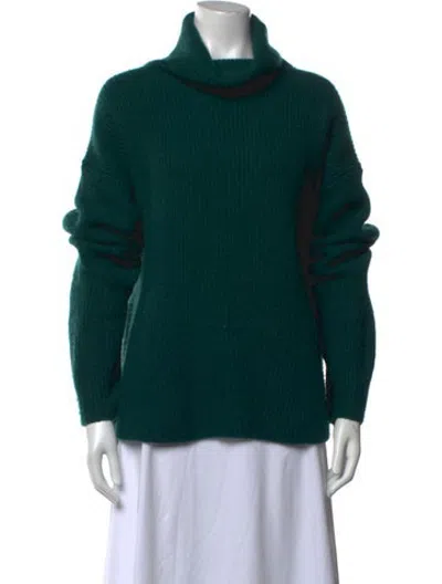 Pre-owned Lapointe Turtleneck Sweater In Green
