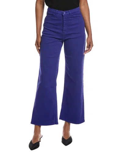 Lapointe Twill High-waist Pant In Blue