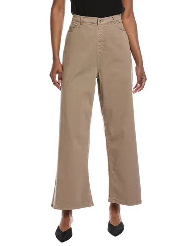 Lapointe Twill High-waist Pant In Brown