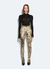 Lapointe Velvet Leopard Split Hem Legging In Leopard
