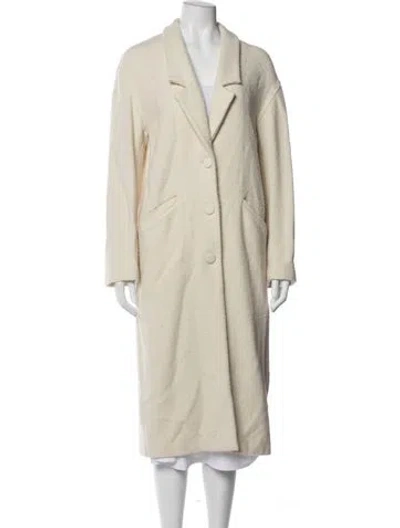 Pre-owned Lapointe Virgin Wool Coat In Neutral