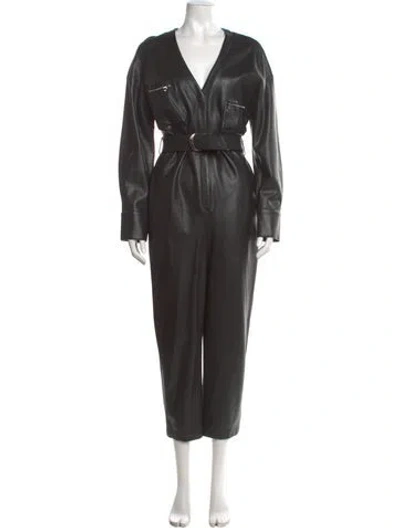 Pre-owned Lapointe V-neck Jumpsuit In Gray