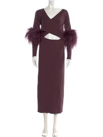 Pre-owned Lapointe V-neck Long Dress W/ Tags In Purple