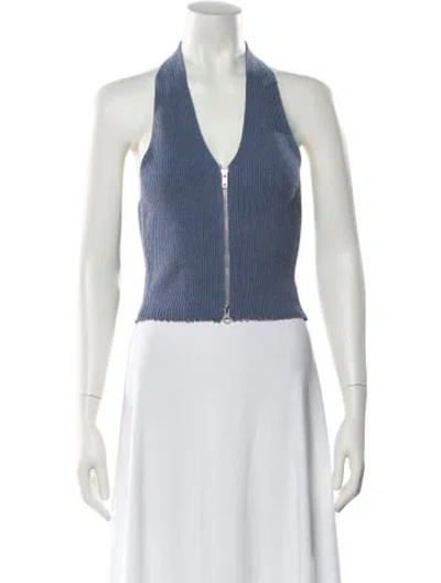 Pre-owned Lapointe V-neck Sweater In Blue