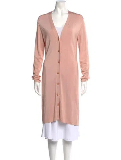 Pre-owned Lapointe V-neck Sweater In Pink